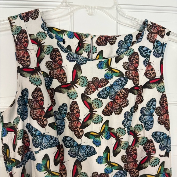 Colorful Butterfly Print Dress - Picture 3 of 5